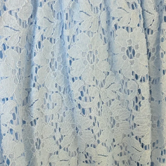 Maitai Sky Blue Lace Mini Dress - Picture 3 of 4